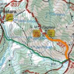 Cartina sentiero - Lago di Pagliara - Castello di Pagliara