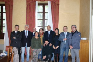 La delegazione dei Giovani Ingegneri nell'incontro che si è svolto in Provincia